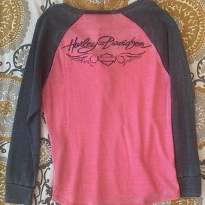 Womens Harley Davidson Thermal Top Size Large, Never Worn